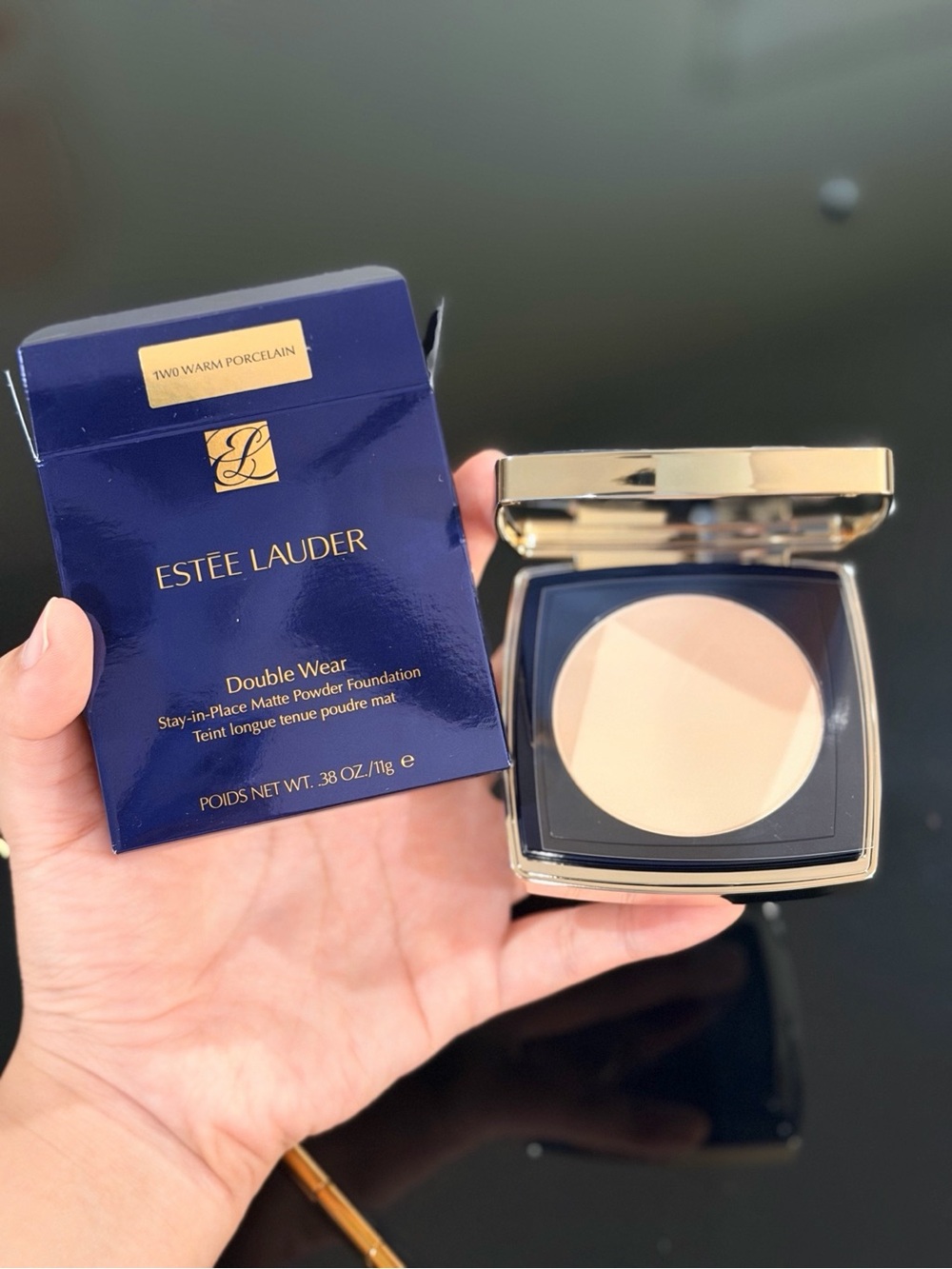 Estee Lauder Double Wear Matte Powder Foundation - 1W0